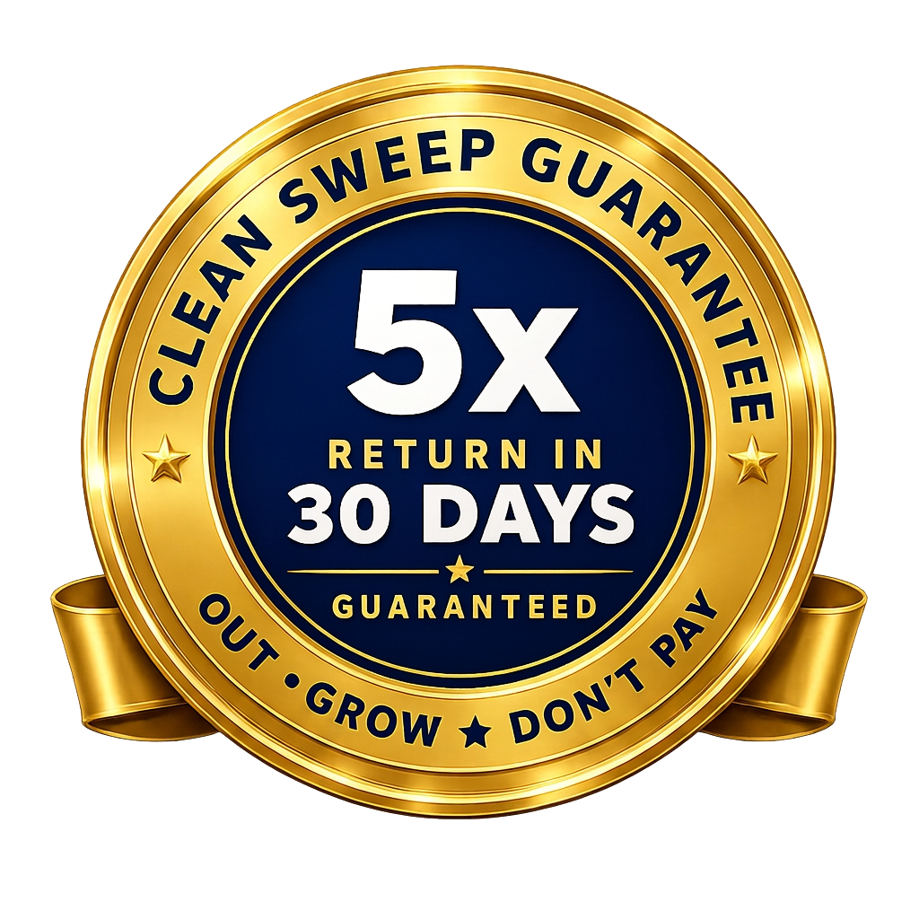 Clean Sweep Guarantee — $5,000 of new cleaning business in four weeks